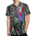 thumbnail image 4 of High Quality Hawaiian Shirts for Men Short Sleeve Aloha Beach Shirt Floral Summer Casual Button Down Shirts Blouses C6H63X, 4 of 7
