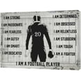 thumbnail image 2 of Football Sports Wall Art Pictures Wall Decor Gifts for Football Player Boy Man Football Fan Inspirational Vintage American Football Canvas Artwork Framed for Classroom Boy Room Gym Office 12"x16", 2 of 6
