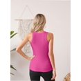 thumbnail image 5 of Womens Summer Tank Tops Crewneck Sleeveless Shirts Tanks Slim Fitted Casual Basic Tee Shirt, 5 of 6