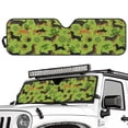 thumbnail image 2 of Yuyamidu Dachshund Windshield Sunshade, Green Leaves Sun Visor for UV Rays & Heat Protection, Suitable for Wrangler, Compass, Gladiator & Renegade, Accessories for Jeep Wrangler, St. Patrick's Day, 2 of 7