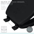 thumbnail image 5 of Bath Bliss Standard Round Toilet Seat, Extra Soft, Black, 1 Pack, 16.5 Inches, 5 of 7