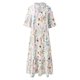 thumbnail image 3 of WILLBEST Vestidos de Verano para Mujer Nuevo Vestido de Mujer de Manga Media y Larga con Borlas Estampado Bohemio Ancho Cuello En V Largo Extra Grande, 3 of 3