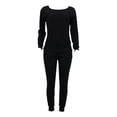thumbnail image 3 of Buigttklop Pants for Women,Women Tracksuits Sportswear Long Sleeve Pullover Trousers Casual Suit, 3 of 6