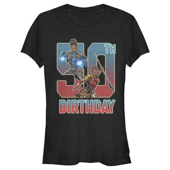 Junior's Marvel Shuri and Okoye 50th Birthday Graphic T-Shirt