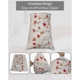 thumbnail image 7 of Red Yellow Spring Floral Pillow Covers King Size, Modern Abstract Art Soft Bed Throw Pillowcases Breathable Cooling Long Lumbar Body Pillow Sham Cover for Bed Sofa 20''x40'', 7 of 7
