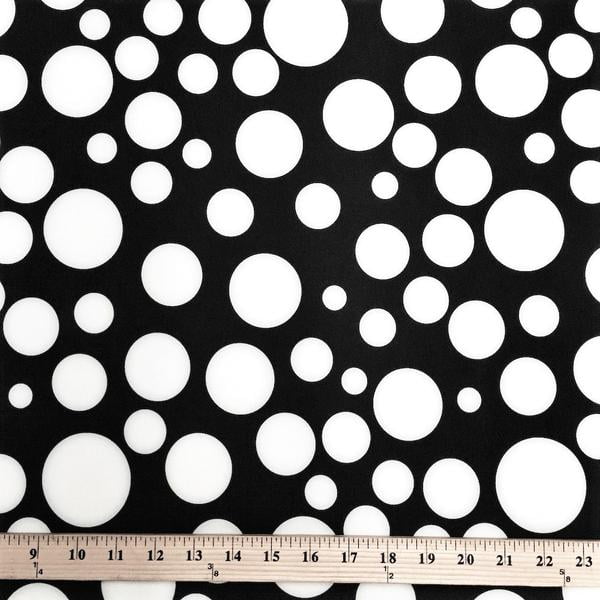Neoprene Scuba Polka Dot Knit Fabric Polyester Spandex Sold Bty 58 Wide Black White Walmart Com Walmart Com