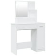 thumbnail image 2 of vidaXL Dressing Table with Mirror White 34.1"x13.8"x53.5", 2 of 3