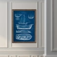 thumbnail image 3 of Antique Ship Blueprint II - Barnwood Framed Canvas - 17 x 20 - Walnut, 3 of 4