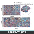 thumbnail image 7 of Red Floral Square Pattern Kitchen Rugs Sets Of 2,Anti Fatigue Kitchen Mat Rugs Non Slip Washable,Decorative Kitchen Floor Mats for Kitchen,Sink,Laundry,17"x30"+17"x47", 7 of 7