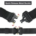 thumbnail image 4 of WHIPPY Nylon Belt for Men, Web Work Belt with Heavy Quick Release Buckle, Black, 4 of 6