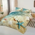 thumbnail image 5 of Move Over Ocean Comforter Set Queen Beach Bedding Sets Coastal Starfish Pattern Soft Microfiber Filling Duvet, 5 of 5