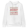 thumbnail image 3 of Men Women Fleece Lined Christmas Tree Snowman Reindeer Sweatshirt Crewneck Long Sleeve Pullover Top Casual Fall Clothes  Workout Shirt, 3 of 8