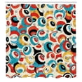 thumbnail image 3 of Ambesonne Psychedelic Shower Curtain, Retro Evil Eyes, 69"Wx84"L, Multicolor, 3 of 5
