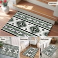 thumbnail image 6 of Rectangle Area Rug 2x3ft,Sage Green Farm Aztec Geometric Washable Carpet Non-Slip Runner Accent Rugs Indoor Floor Mat for Bedroom Living Room Decor,Boho Country Farmhouse, 6 of 9