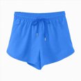 thumbnail image 4 of KPOPLK Women's Hiking Liner Shorts Lightweight Quick Dry 5" Shorts Water Resistant with Zipper Pockets Size M,Blue, 4 of 6