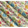 thumbnail image 3 of Soimoi Cotton Poplin Fabric Heart & Hot Air Balloon Holiday Print Fabric by The Yard 56 Inch Wide, 3 of 7
