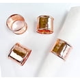 thumbnail image 5 of Fennco Styles Metallic Hammered Design Metal Napkin Rings, Set of 4 - Copper Napkin Holders for Home, Dining Room, Banquet, Family Gathering, Holiday and Special Occasion, 5 of 5