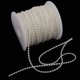 thumbnail image 5 of Cadena de de perlas semiredondas de 50 m, hilo de guirnalda, ropa para el hogar, decoración DIY, Beige Colcomx perlas de media cadena de perlas, 5 of 8
