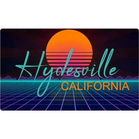 

Hydesville California 4 X 2.25-Inch Fridge Magnet Retro Neon Design