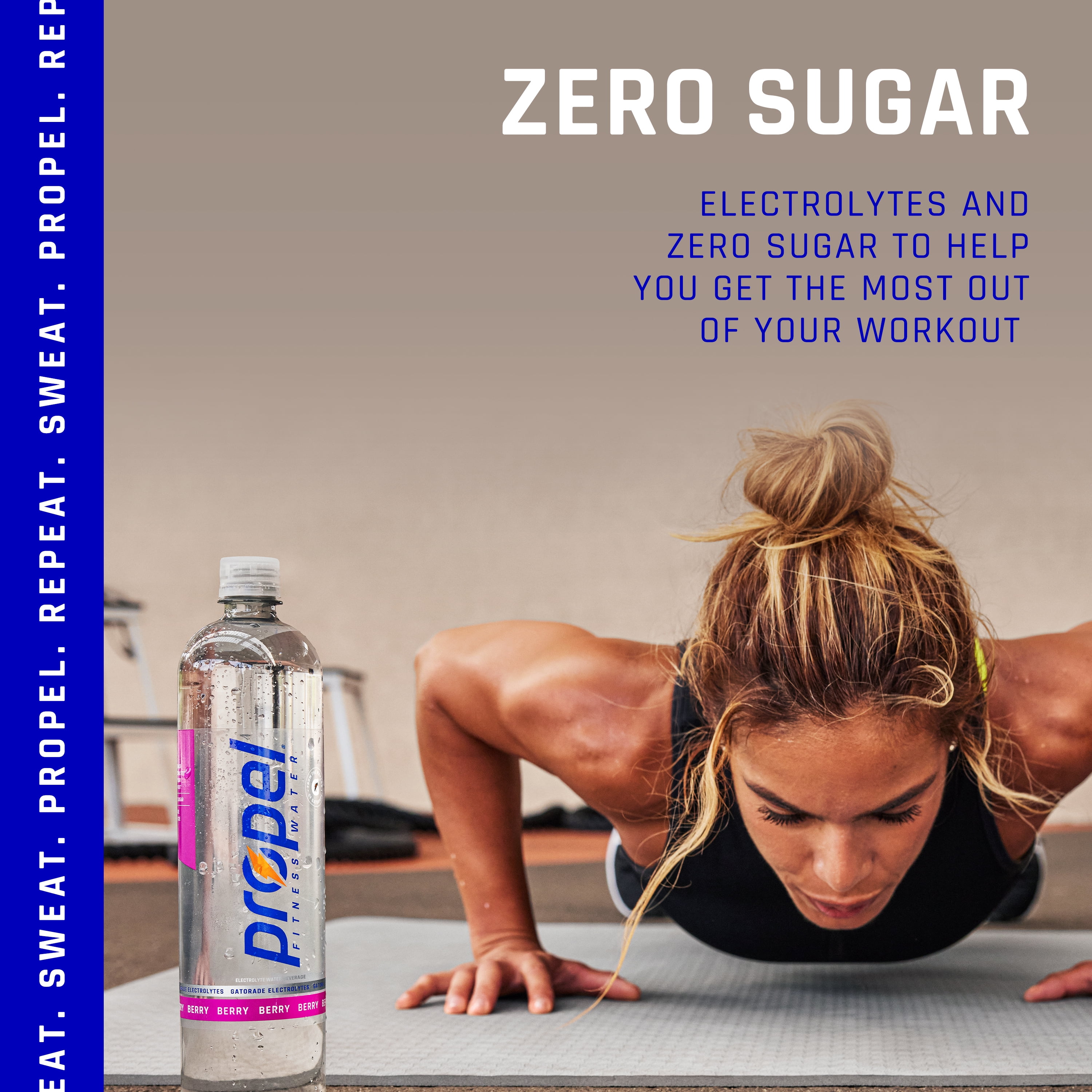 Propel Fitness Berry Flavored Electrolyte Water Beverage, 33.8 fl oz Bottle