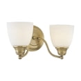 thumbnail image 3 of Livex Lighting Somerville 2 Bath Light in Antique Brass, 3 of 12