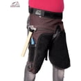 thumbnail image 2 of Equine Care Farrier Apron Chaps 2mm Leather Canvas 23" Lenght 28-52" Brown Black, 2 of 7