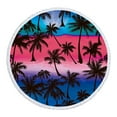 thumbnail image 1 of Fiudx Toalla de Playa Redonda, Microfibra Superligera, Diseño Resistente a La Arena, Estampados Artísticos Coloridos, Manta Multiusos, Tapete para Piscina, Picnic, Yoga, Viajes, Tamaño de 60 Pulgadas, 1 of 7