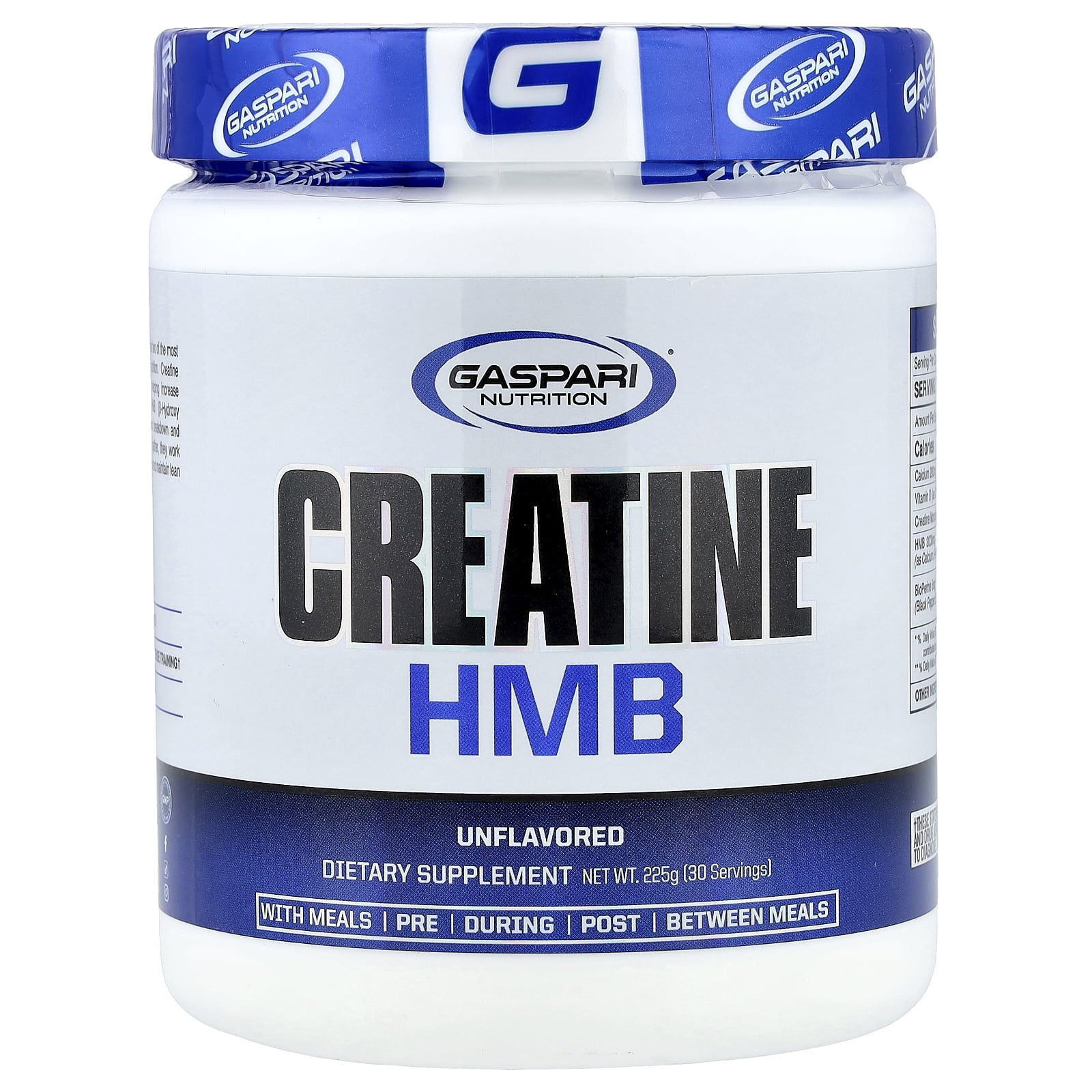 Gaspari Nutrition Creatine HMB, Unflavored, 225 g