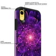 thumbnail image 4 of FINCIBO Purple Hybrid Case Hard Plastic TPU Slim Back Cover for Apple iPhone XR 6.1", Abstract Purple Flowers, 4 of 7