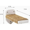 thumbnail image 2 of 3 Pcs Cat Wall Steps, Cat Shelves and Perches for Wall, Wall-Mounted Cat Climbing Shelf with Hemp Rope Covered, Cat Wall Furniture Steps Set with Scratching Pads for Cats Playing and Climbing (White, 2 of 17