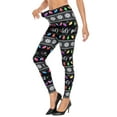 thumbnail image 6 of HDE Trendy Design Workout Leggings Fun Fashion Graphic Printed Cute Patterns Get Lit XL, 6 of 7