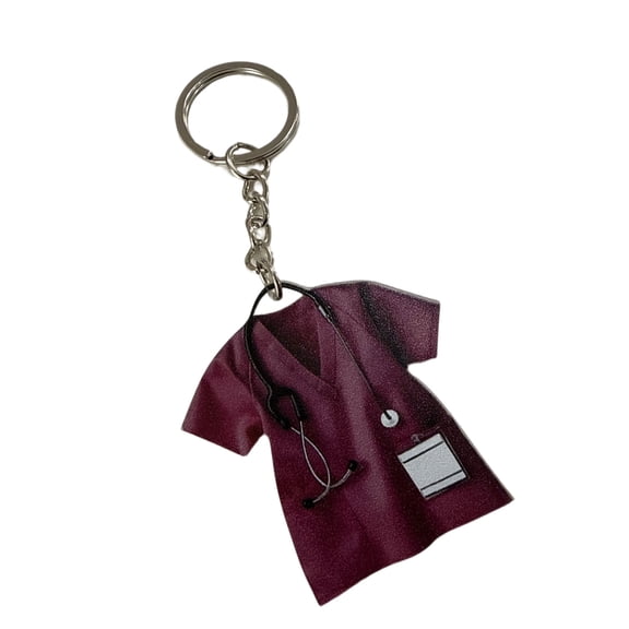 Sturdy Acrylic Nurse Uniform Keychain For Nurses And Doctors Perfect Supportive Present