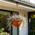 thumbnail image 5 of DefiDgd Plastic Hanging Flower Planter Pot with Metal Hanging Chain,Breathable Planter Container for Indoor Outdoor Greenery,Balcony Patio Garden Home Decor(DD), 5 of 6