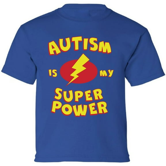 Is My Super Power Autism Awareness Graphic T-Shirt for Kids Youth Tee for Boys Girls XS S M L XL