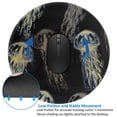 thumbnail image 4 of Disketp Jellyfish Small Mouse Pad 7.9x7.9 Inches,Washable Round Mousepad For Office Laptop Computer,Non-Slip Rubber Base Mouse Pads For Wireless Mouse, 4 of 9