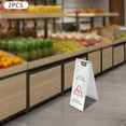thumbnail image 4 of 2Pcs Stainless Steel Wet Floor Sign, Caution Wet Floor Sign, Safety Warning Sign, 4 of 23