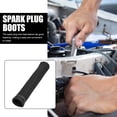 thumbnail image 3 of DEEPCRAFF 8Pcs Spark Plug Wire Heat Shield Sleeve Black Fiber Spark Plug Boot Protector for Car Engine, 3 of 6