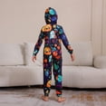 thumbnail image 4 of BULLPIANO Halloween Pajamas for Family Skeleton Pumpkin Printed Long Sleeve Jumpsuits Matching Family Pajama Couple Funny Matching Pjs, 4 of 9