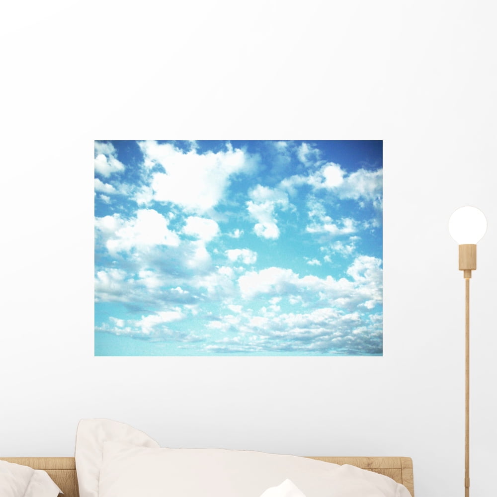 Clouds Wall Mural Decal by Wallmonkeys Vinyl Peel and Stick Graphic (18 ...