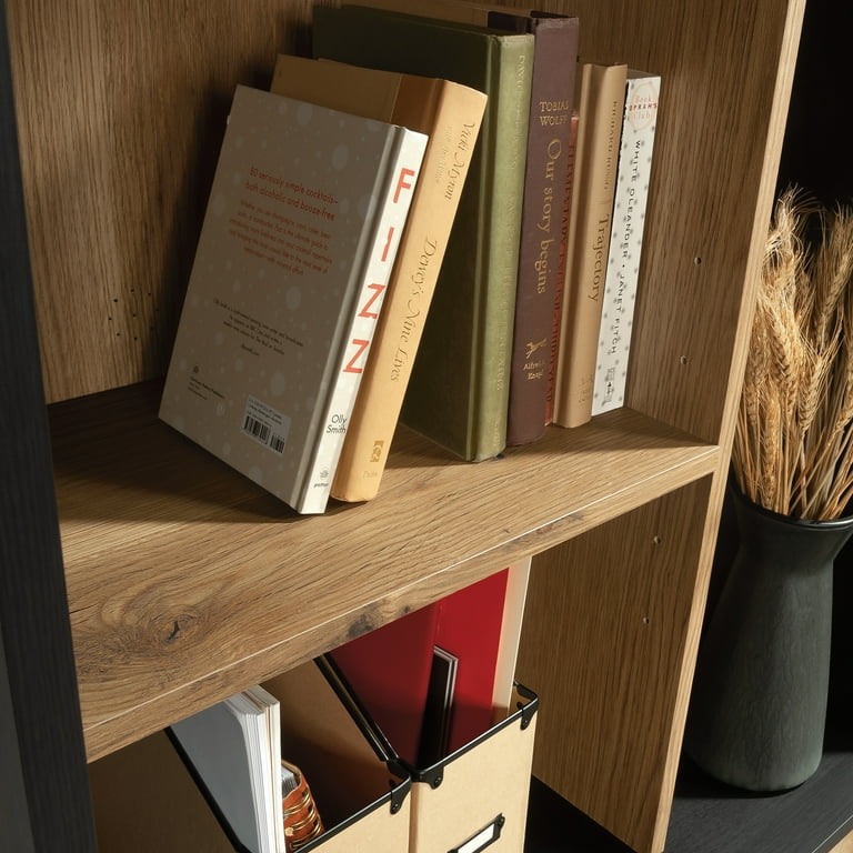 Frailey 75 in. Rustic Brown 6-Shelf Tall Narrow Bookcase Bookshelf Sto