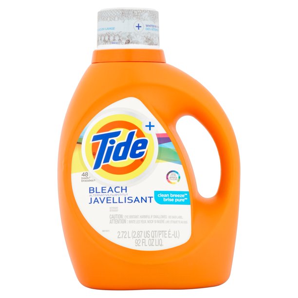 Tide + Clean Breeze Bleach Alternative Detergent, 48 loads, 92 fl oz
