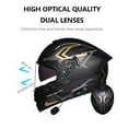 thumbnail image 2 of Bluetooth Motorcycle Helmet, Motorbike Helmets Mens Women Motorcycle Helmets Anti-fog Dual Visors Modular Full Face Flip up Front Motorbike Helmets, ECE DOT Approved Modular Helmet, 2 of 8