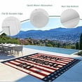thumbnail image 4 of Fsddascl 4th of July Outdoor Rug for Patio/Deck/Porch, Non-Slip Large Area Rug 4 x 6 Ft, Red Stripe Independence Day Blue Star Indoor Outdoor Rugs Washable Area Rugs, Reversible Camping Rug Carpet, 4 of 5