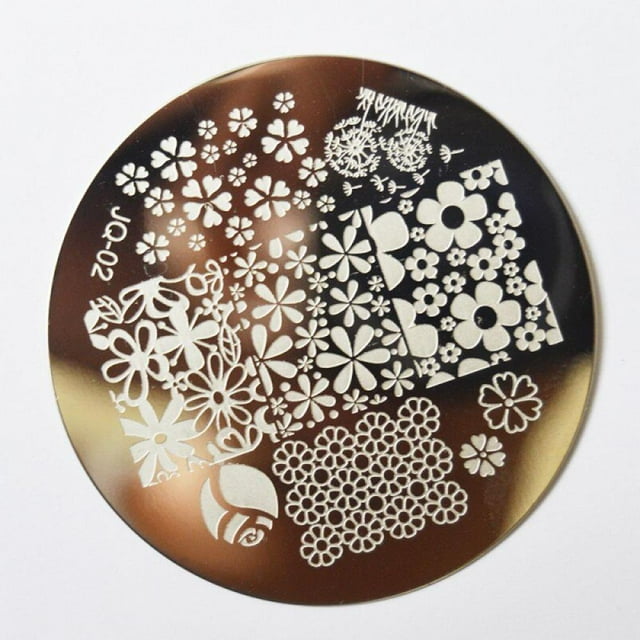1pcs Stamper 1pcs Scraper Kit Ongles Modèle 10pcs/set Nail Art Polonais Stencil Estampage Modèle de Plaque d'Impression