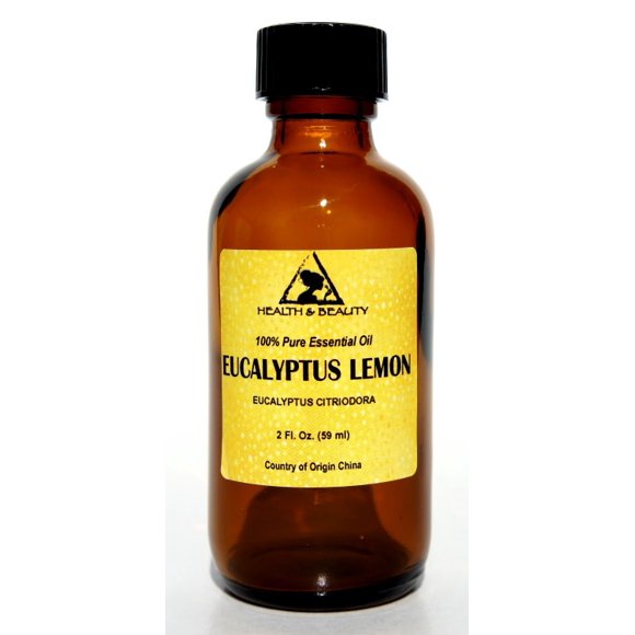 Eucalyptus lemon essential oil aromatherapy 100% pure natural glass bottle 2 oz