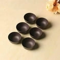 thumbnail image 4 of Chinese Tea Tasting Cup Purple Sand Cups Tiny Tasting Cup Mini Tea Cup Purple Sand Kung Fu Tea Cup Ceramic Cup Tea Bowl Cup Set of 6 Black, 4 of 12