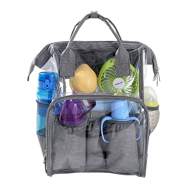 Mochila transparente de gran capacidad de PVC, mochila escolar, bolsa de playa, bolsa impermeable Wmkox8yii jkg4897