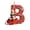 Red B, variant on CircuitCraze Alphabet Initial Ornament, Acrylic Hanging Decoration, for Living Room and Entryway