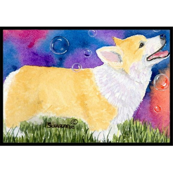 18 x 27 in. Corgi Indoor Outdoor Doormat