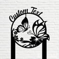 thumbnail image 5 of Handmadetneonsign Butterfly Memorial Metal With Stake, Animal Metal Name Sign Stake, Butterfly Metal Stake Decor 45702, 5 of 5